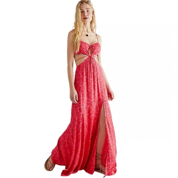 Jessa Maxi at Free People in Fuchsia Fizz, Size: Xs